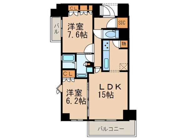 プライムメゾン高見の物件間取画像